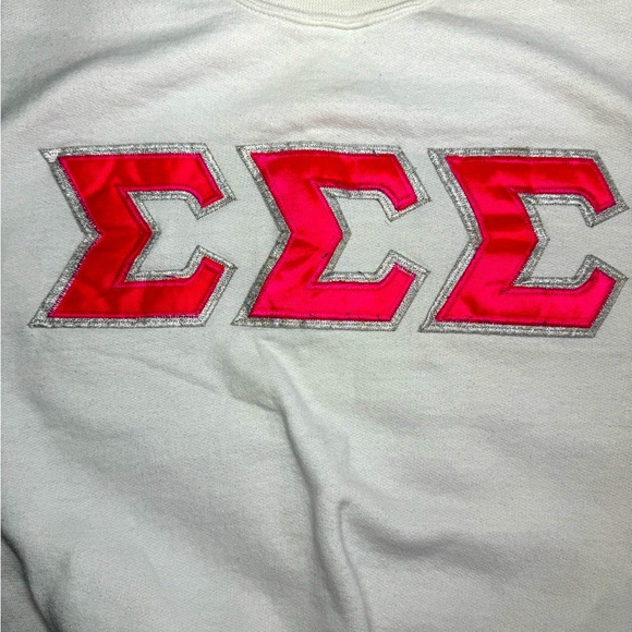 Sigma Sigma Sigma Letter Sweatshirt - Picture 7 of 9